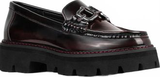 Donald J Pliner Womens Marvell Moc Toe Loafer In Bordueax