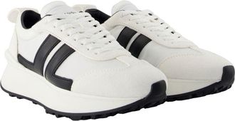 Lanvin Womens Bumpr Sneaker White Calfskin