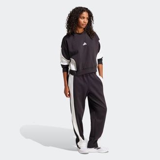 adidas Trainingsanzug ADIDAS SPORTSWEAR LAZIDAY, Damen, Gr. XL, schwarz, Obermaterial: 70% Baumwolle, 30% Polyester, Sportanz&uuml;ge Trainingsanzug