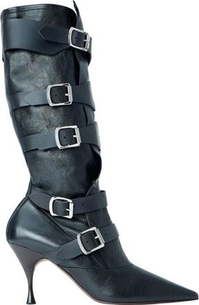 Vivienne Westwood Schoenen, Dames, Zwart, 38 EU, Leer, Treasure Boot