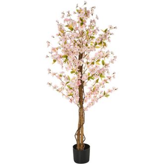 Beliani Pianta artificiale con vaso 150 cm Sakura
