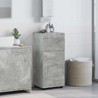 vidaXL Vidaxl Set Di Armadi Da Bagno Tulum Grigio Cemento 37 X 31,5 X 82
