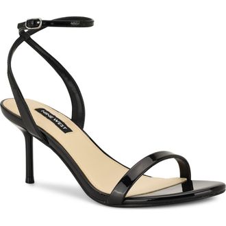 Nine West Waltz Ankle Strap Sandal in Black at Nordstrom, Size 6.5