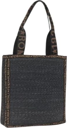 Fendi Pre-owned Tote Bags, female, Black, Size: ONE SIZE Pre-owned Vintage Tote Bag