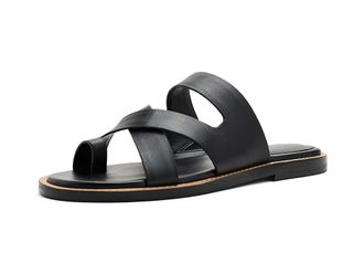 Marc Fisher Genella Womens Dress Sandals Black Leather : 9.5 M