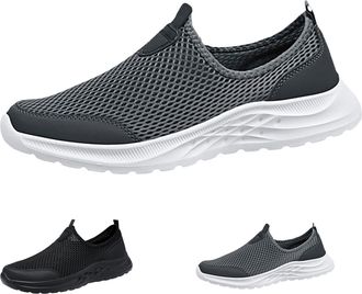 Generic Summer Shoes Mens Lightweight Mens Walking Shoes Breathable Shoes Slip On Jogging Shoes Gym Fitness Shoes Without Laces Slip On Shoes Non-Slip Sporty 