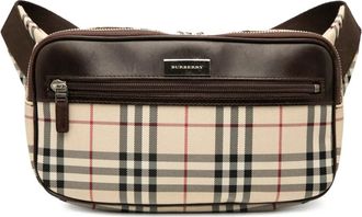 Burberry 2000-2017 House Check Canvas belt bag - Bruin