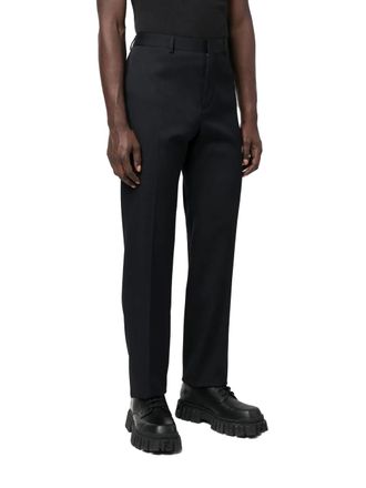 Valentino Pressed-Crease Tailored Trousers - Navy