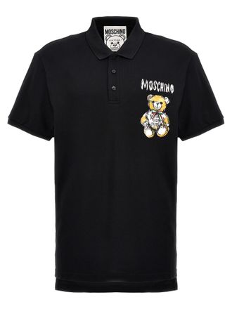 Moschino Drawn Teddy Bear Polo Shirt