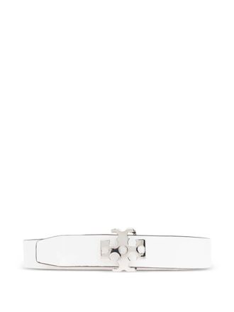Tory Burch leather belt - women - Lamb Skin - M - White