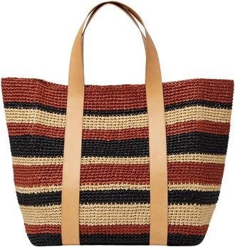 La DoubleJ Tote Raffia Tas - Dames - Shoppers - Bruin - ONE Size - Tassen
