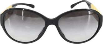 Chanel Pre-owned Accessories, female, Yellow, Size: ONE SIZE Pre-owned Plastic Sunglasses