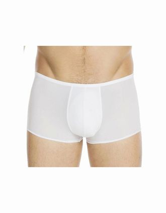 HOM Hom Mens Plumes Boxer Trunk, White - Size: 35/34/32