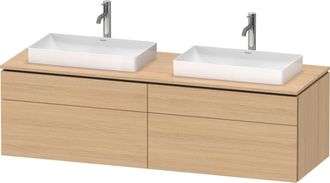 Duravit Duravit L-cube Meuble Sous-lavabo En Console Suspendu, Avec Plan