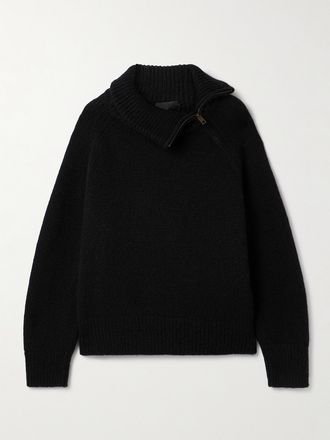 Nili Lotan Pullover A Collo Alto In Cashmere Raelynn - Nero