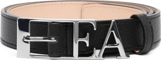 Emporio Armani Zwarte modariem voor vrouwen - Dames - Riemen - Zwart - 3XS - Leer - Accessoires