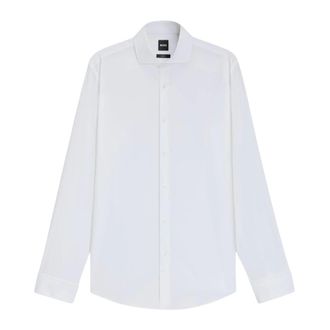 HUGO BOSS Heren, Overhemden, Wit, Maat: L Katoen