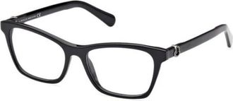 Moncler Rechthoekige Brillen - Dames - Brillen - Zwart - 53 MM - Accessoires