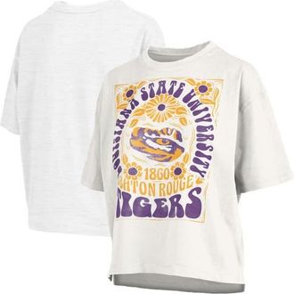 Pressbox Womens Pressbox White LSU Tigers Harmony Oversized T-Shirt at Nordstrom, Size X-Large