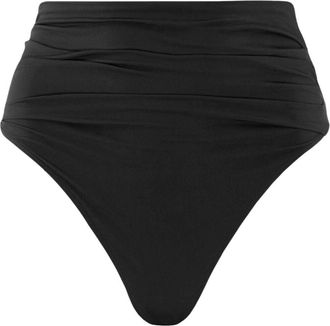 Jacquemus The Drapeado bikini bottoms - women - Recycled Polyester/Elastane/Polyester/Polyamide/Elastane - M - Black