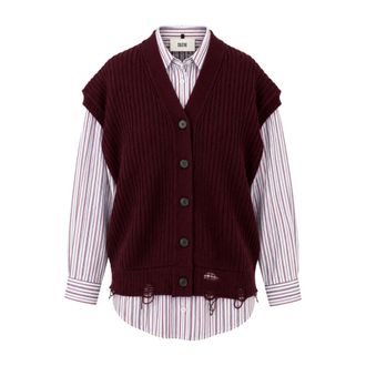 SOLOTRE Maglia Scollo a V - - Knitwear - Donna - Rosso - S
