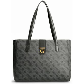 Guess Shopping Bags, female, Black, ONE SIZE, Stylish Coal Tote Bag