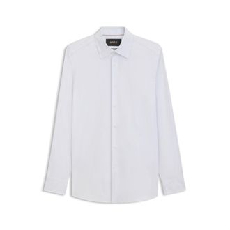 BOSS Slim-fit shirt in stretch cotton poplin