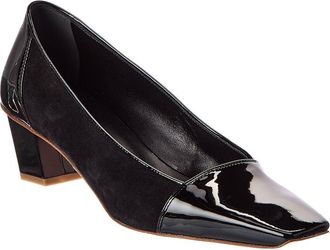Roger Vivier Suede & Patent Pump