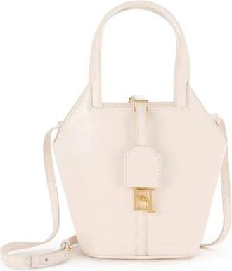 Elisabetta Franchi Small Hobo Bag - Dames - Handtassen - Beige - ONE Size - Leer - Tassen
