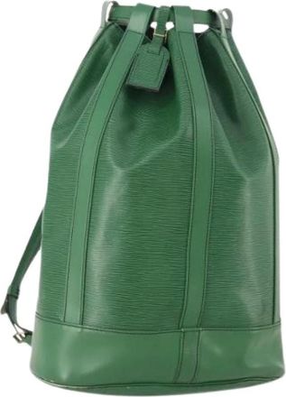 Louis Vuitton Pre-owned Backpacks, female, Green, Size: ONE SIZE Pre-owned Vintage Epi Leather Shoulder Bag