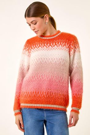 Roman Ombre Tinsel Knit Jumper