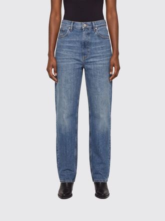 Dondup Jeans Bessie a vita media in denim di cotone con gamba larga