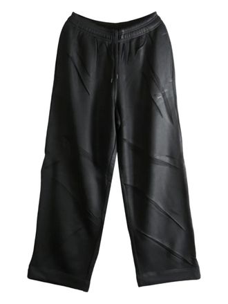 Alexander Wang creased wide-leg trousers - Black