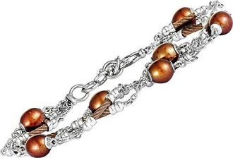 Charriol Stainless Steel Pearl Bracelet