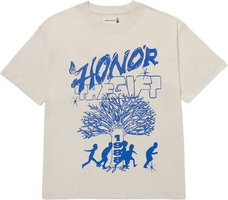 Honor The Gift T-shirt con stampa Family Tree Beige - Toni neutri
