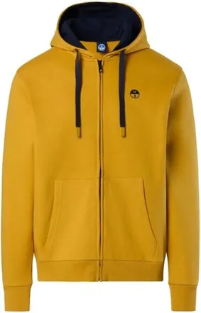 North Sails Heren, Sweatshirts & Hoodies, Geel, Maat: XL Katoen