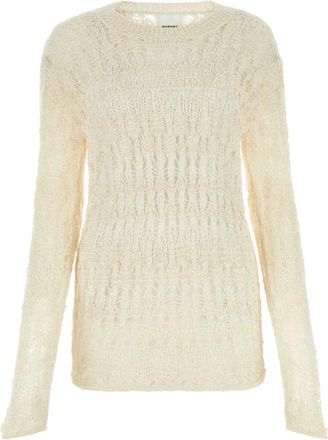 Isabel Marant Isabel Marant, Round-neck Knitwear, female, White, Size: S Cooper Sweater