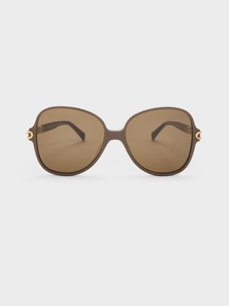 Charles & Keith Delaney Chain-Link Butterfly Sunglasses