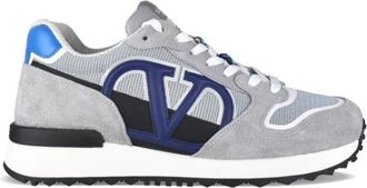 Valentino Garavani VLogo Pace Sneakers - Heren - Sneakers - Grijs - 41 1/2 EU - Leer - Schoenen