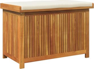 vidaXL Vidaxl Scatola Cuscini Da Esterno 90x50x60,5 Cm Legno Massello