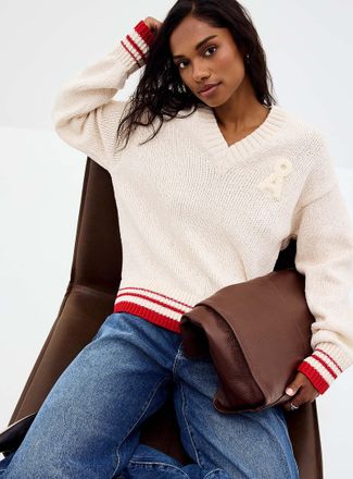 Armedangels Womens Shaker rib boucl&eacute; crest sweater