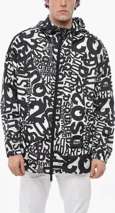 Dsquared2 Nylon Windbreaker with Monogram Motif Dsquared2
