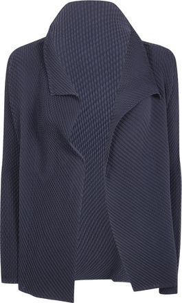 Issey Miyake Misty Pleats Shirt - Dames - Vesten - Zwart - M - Polyester - Truien & Vesten