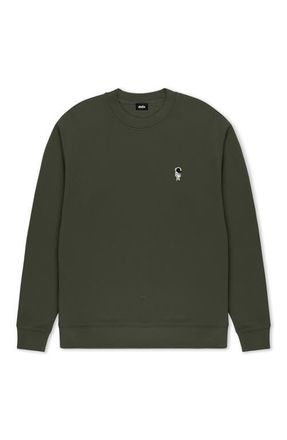 Dalix Astronaut Relaxed Midweight Fleece Crewneck Sweatshirt in Cypress at Nordstrom, Size Xx-Large