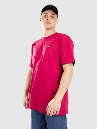 Vans Left Chest Logo Camiseta rojo