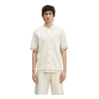 Filling Pieces Overhemden, Heren, Beige, L, Short Sleeve Shirts