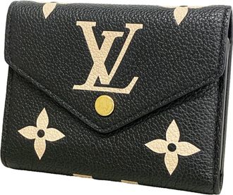 Louis Vuitton Cream Noir Wallet (Tri-Fold) (Pre-Owned)