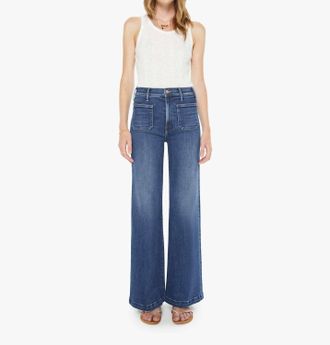 Mother Hustler Roller Patch Pocket Skimp Jeans In One Last Shot