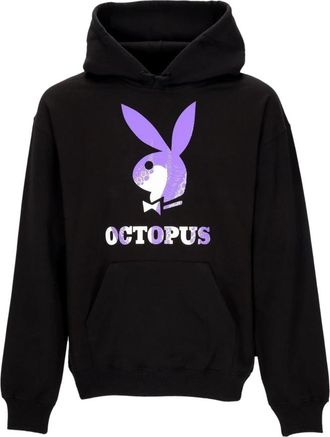 Octopus Playboy Logo Zwarte Hoodie - Heren - Hoodies - Zwart - S - Katoen - Hoodies & sweatvesten