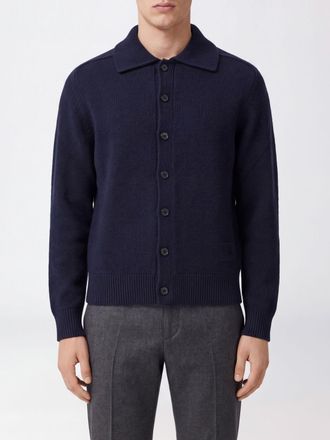 Burberry Cardigan in cashmere con colletto a polo e maniche lunghe
